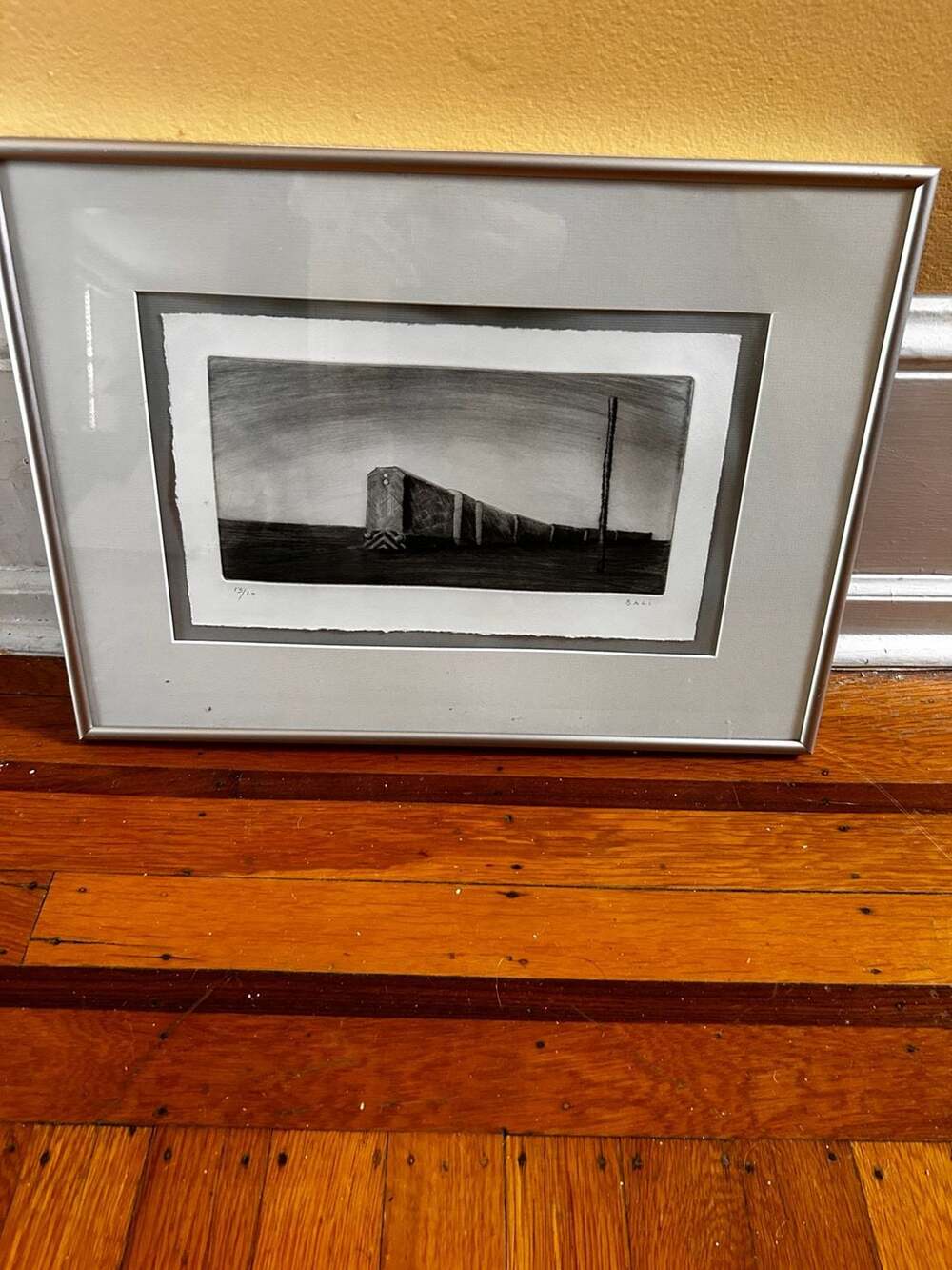 Bali Signed Limited Edition 13/20 Framed Etching Print Train Landscape